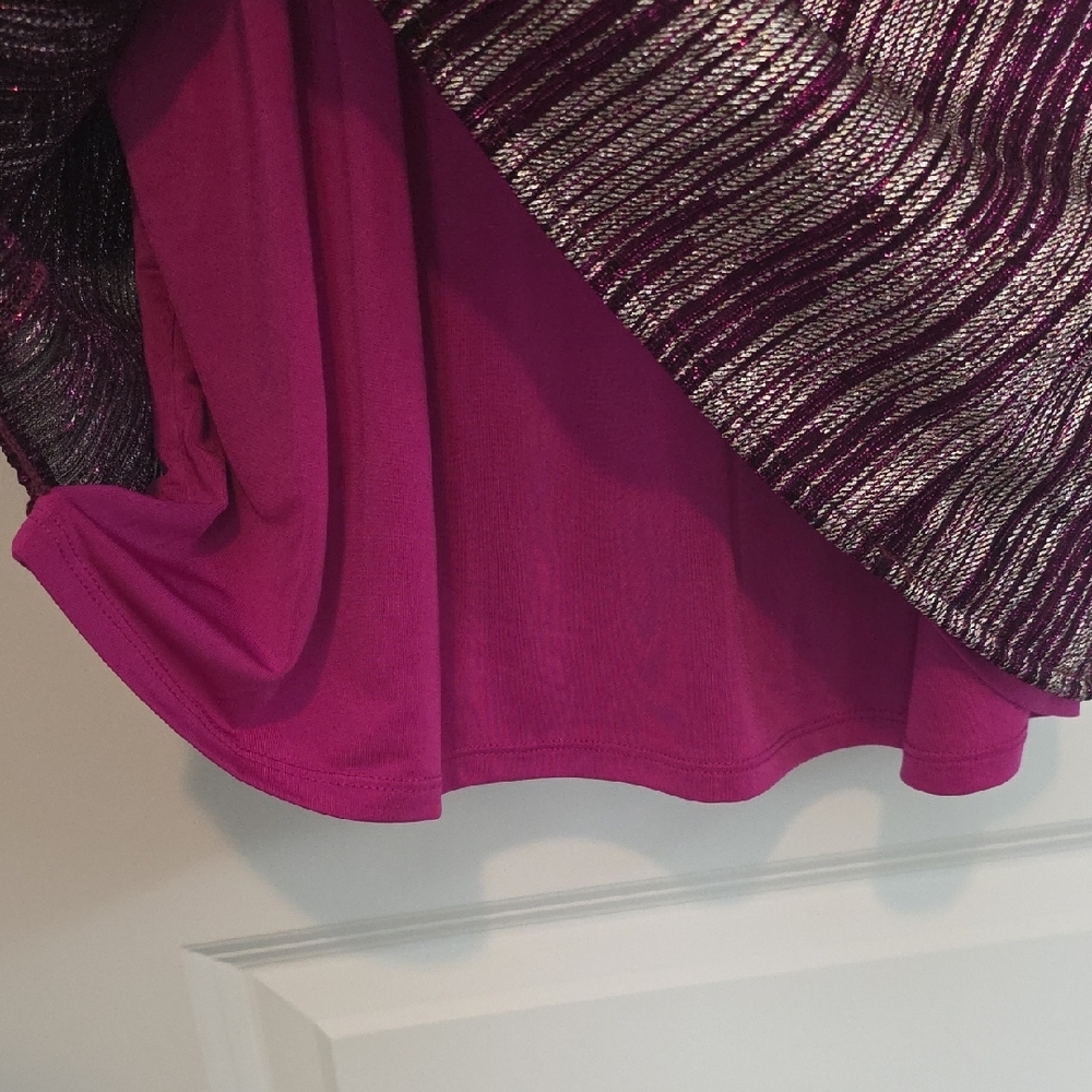 Lilly Pulitzer Purple and Gold Shimmery Long Sleeve Dress - Picture 6 of 6